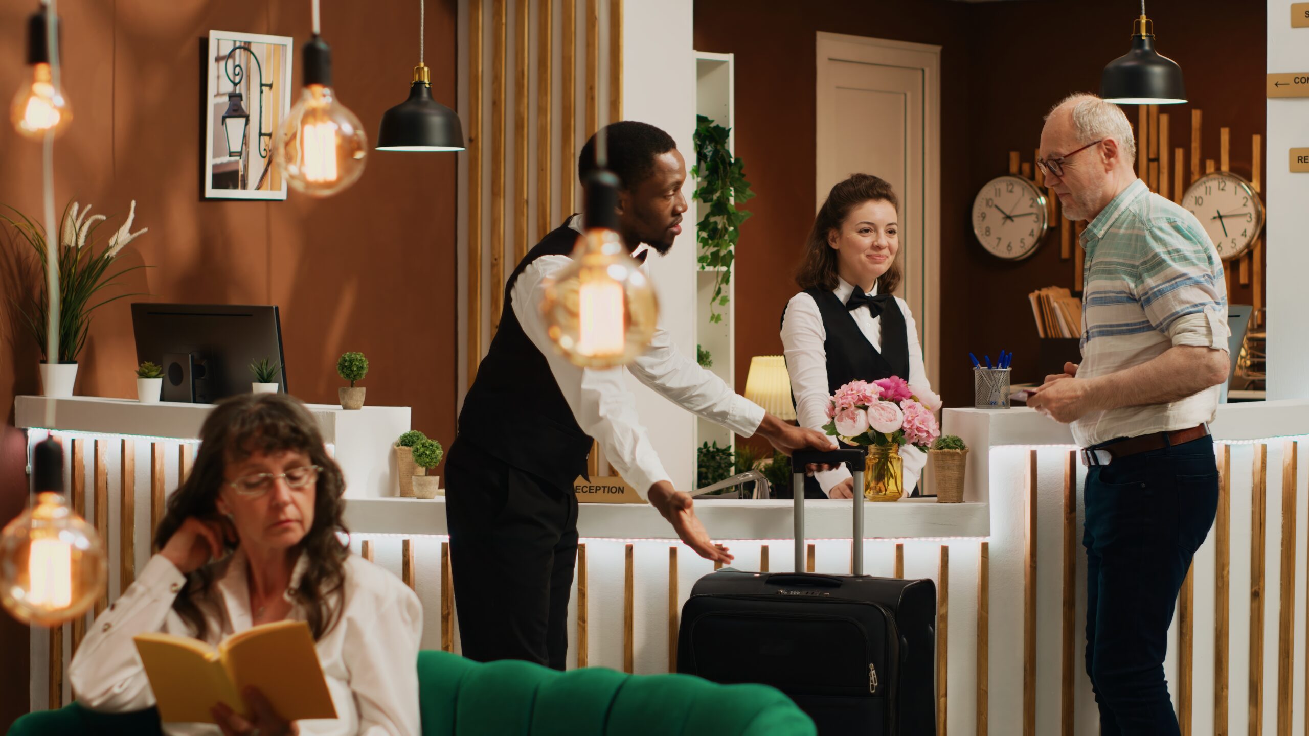 Professionnels illustrant l’engagement et la fidélisation des équipes en hôtellerie
